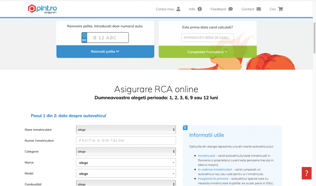 asigurare RCA Pint.ro calculator RCA 2022